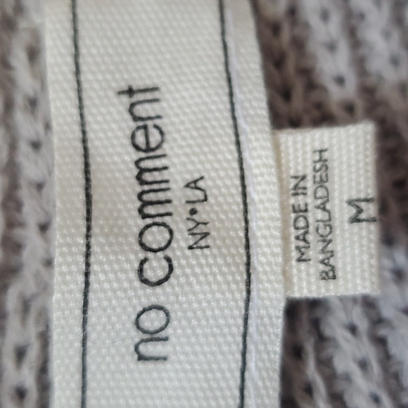 no comment waffle knit sweater - Picture 5 of 10